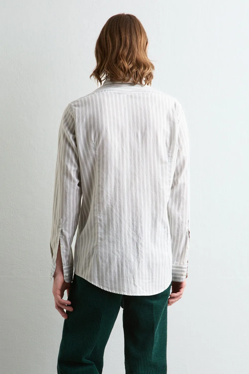 Massimo Alba Genova camicia uomo light green cotone