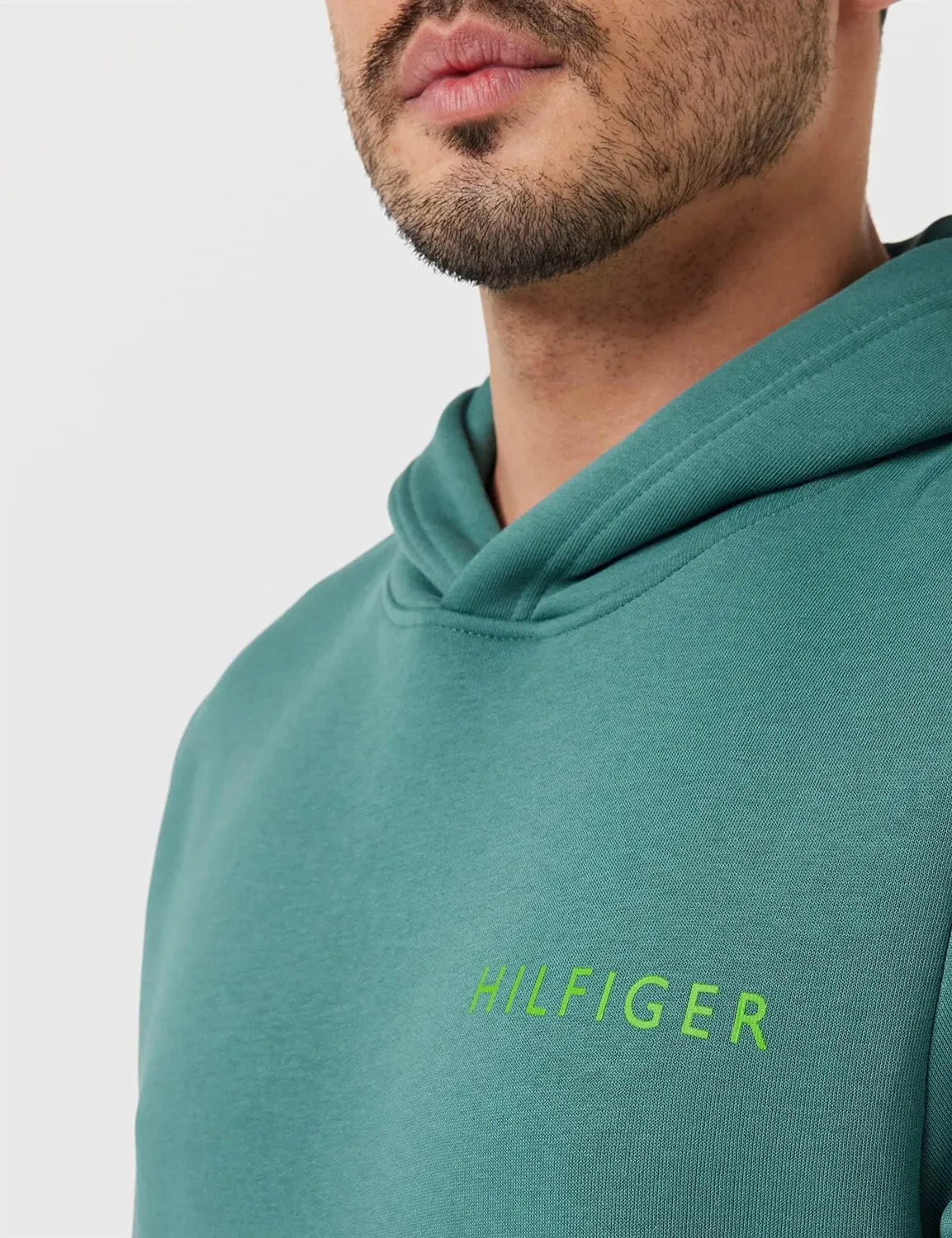 Tommy Hilfiger Pop Color MW0MW32415 felpa uomo nero cappuccio