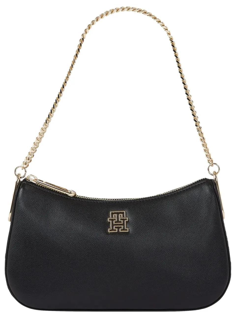 Tommy Hilfiger Timeless borsa a tracolla nera con catena