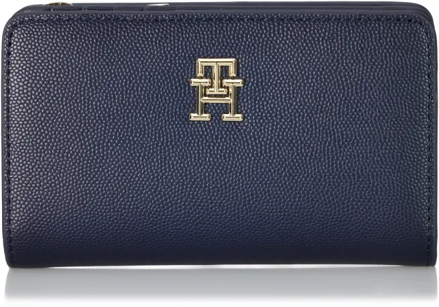 Tommy Hilfiger TH Timeless Med Bi Fold Grande portafoglio donna blu PU