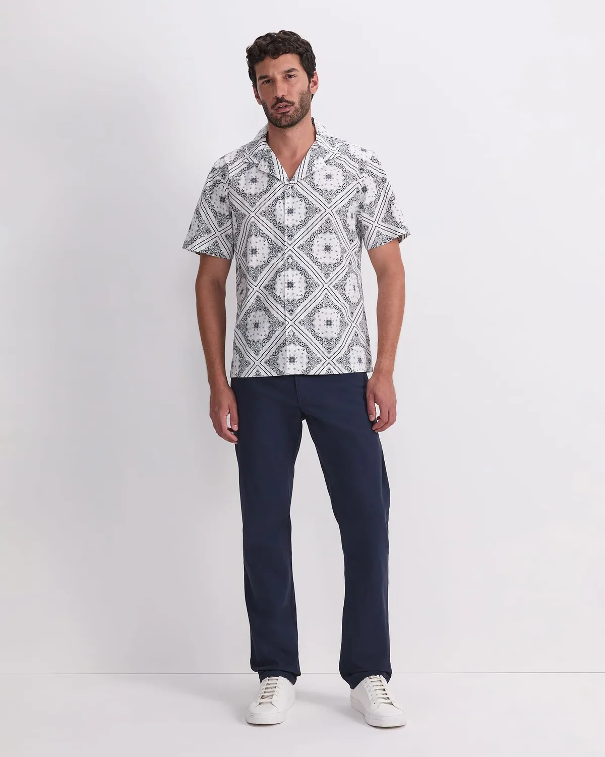 Sportscraft Bandana Resort camicia cotone stampa bandana