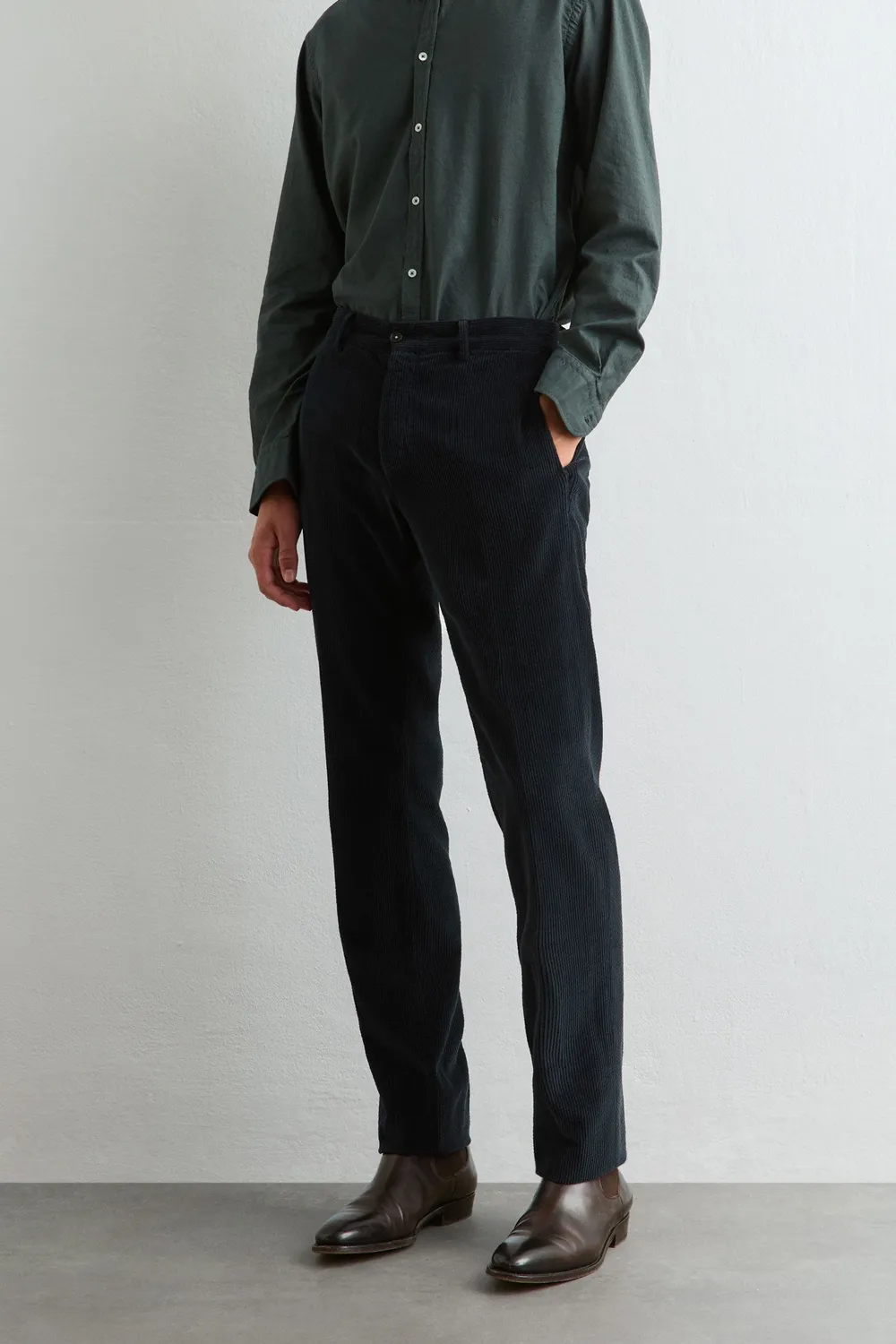 Massimo Alba Sloop abito velluto dark blue