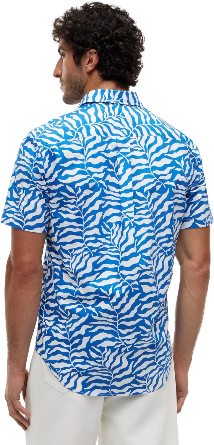 Tommy Hilfiger Papertouch Palm MW0MW42410 camicia uomo L palme