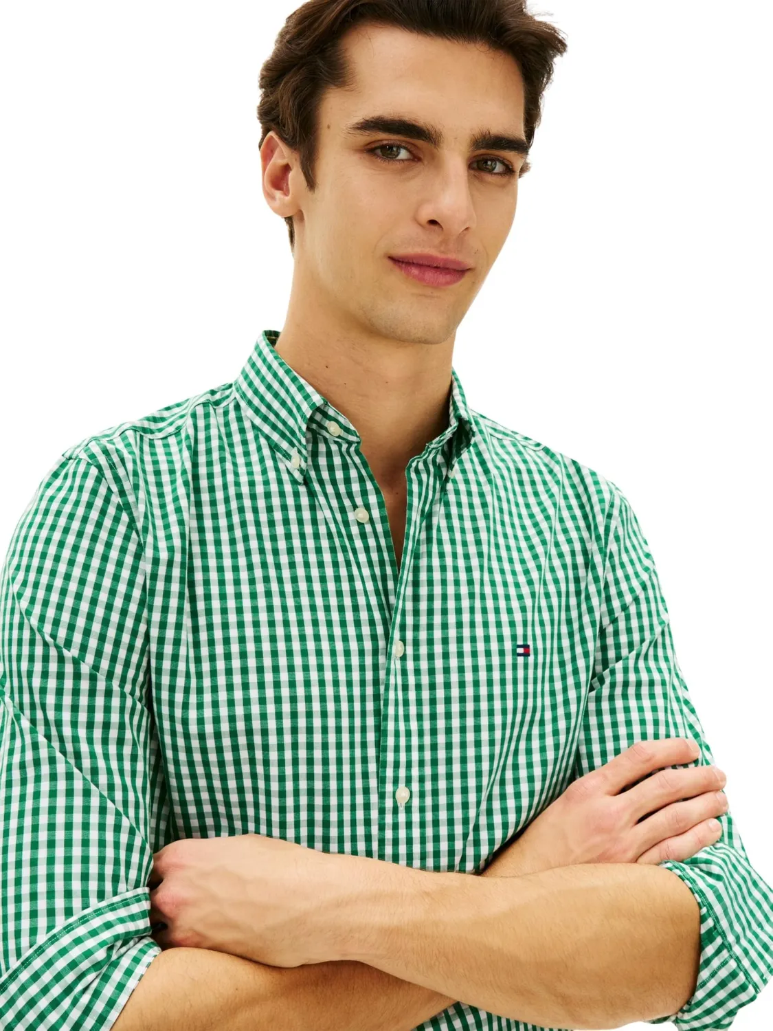 Tommy Hilfiger Flex Gingham Regular Fit camicia uomo a quadri
