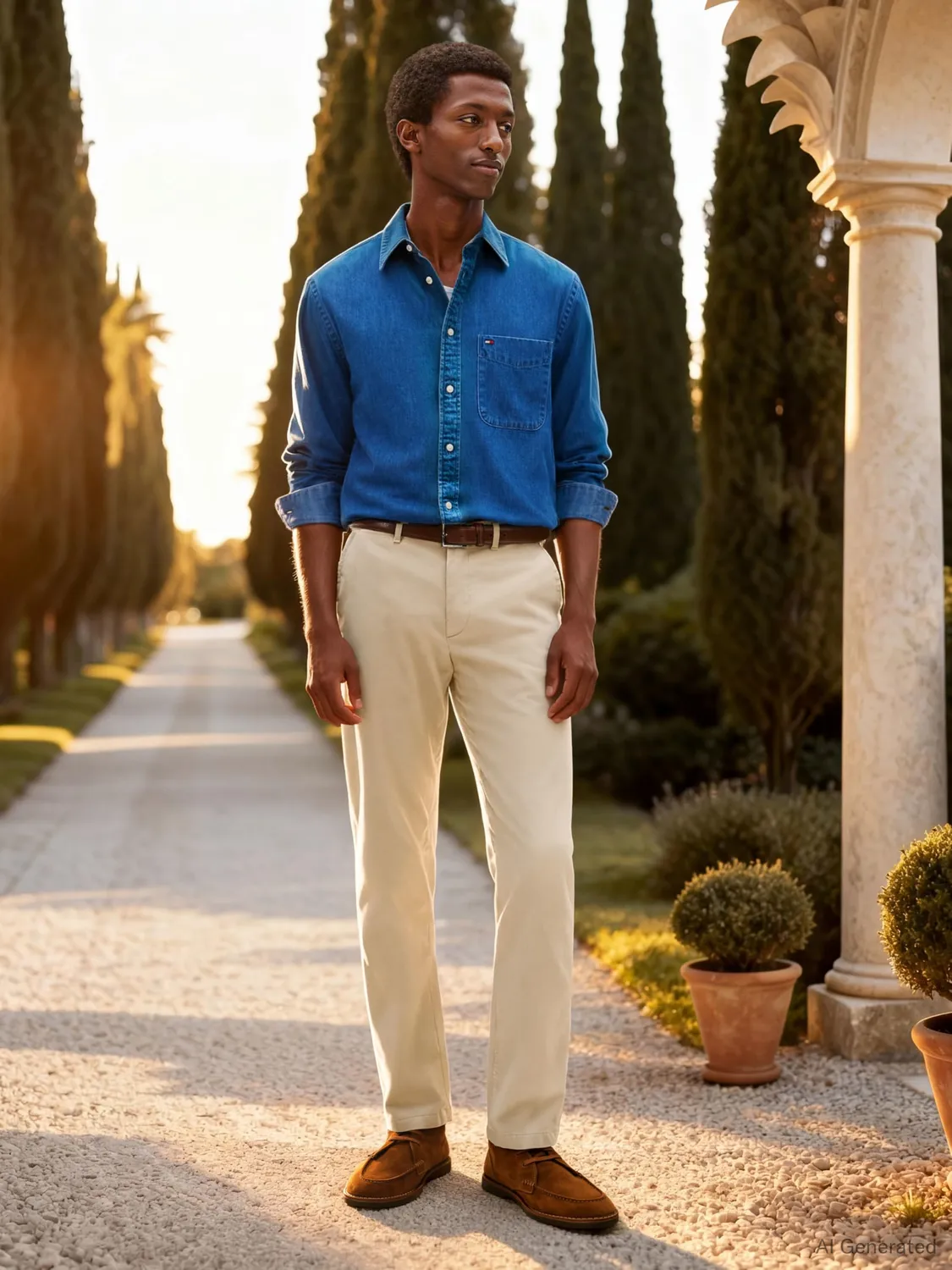 Tommy Hilfiger Denton MW0MW41993 chino uomo twill beige