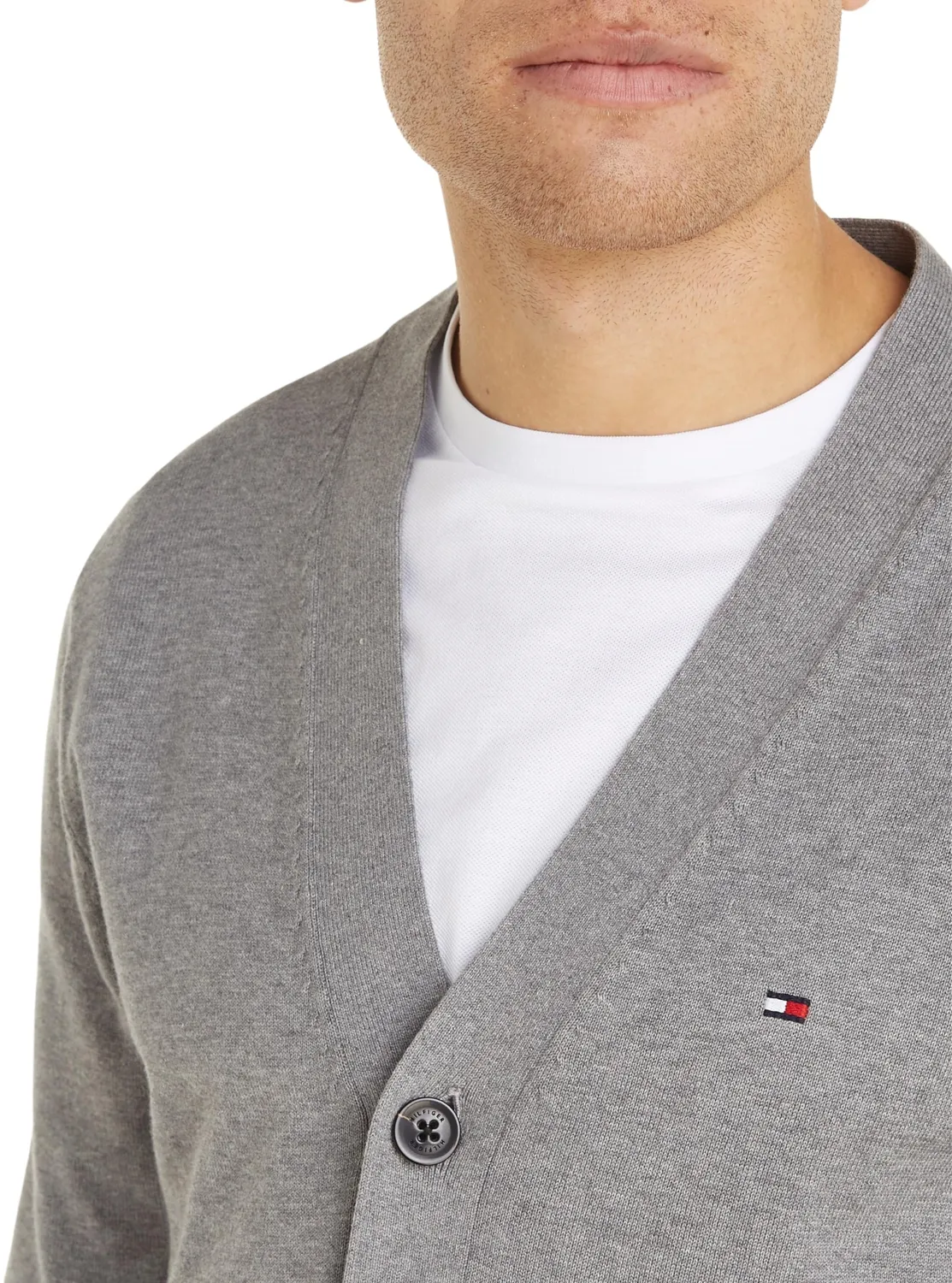 Tommy Hilfiger Essential Cotton cardigan uomo nero L