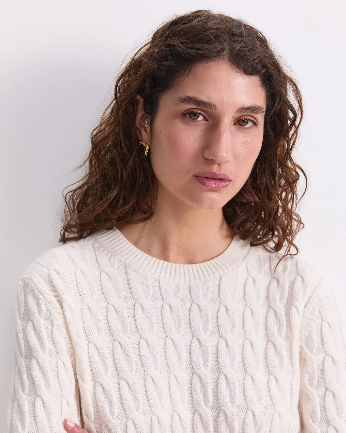 Sportscraft Merino Cable Sweater maglione lana merino