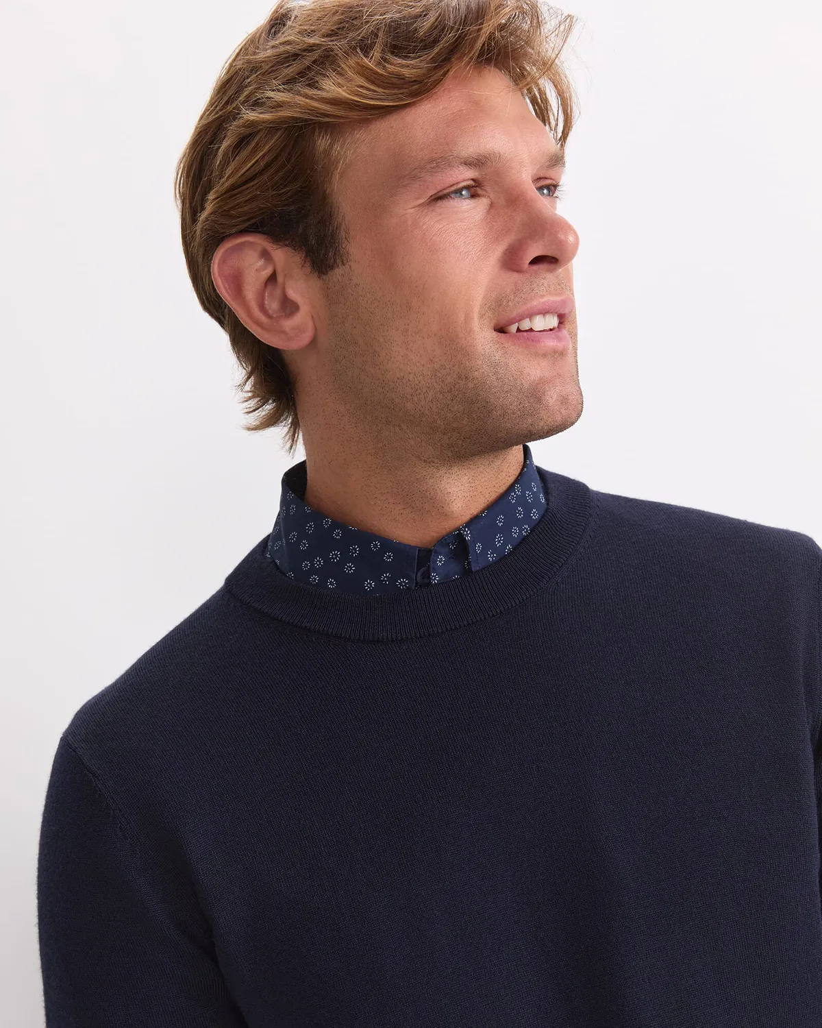 Sportscraft Merino Crew Neck maglione uomo lana merino