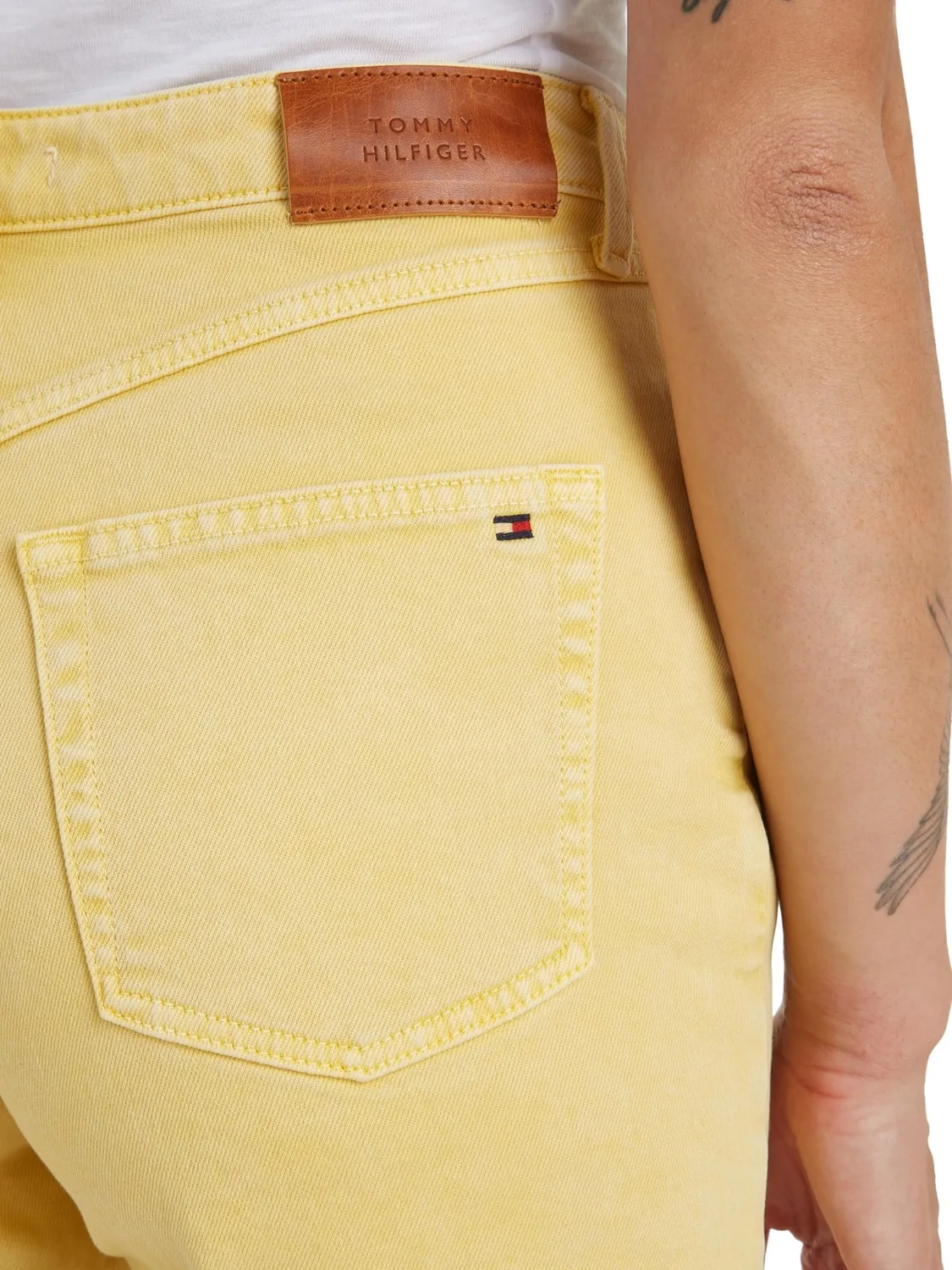 Tommy Hilfiger Straight Short shorts jeans donna 33W