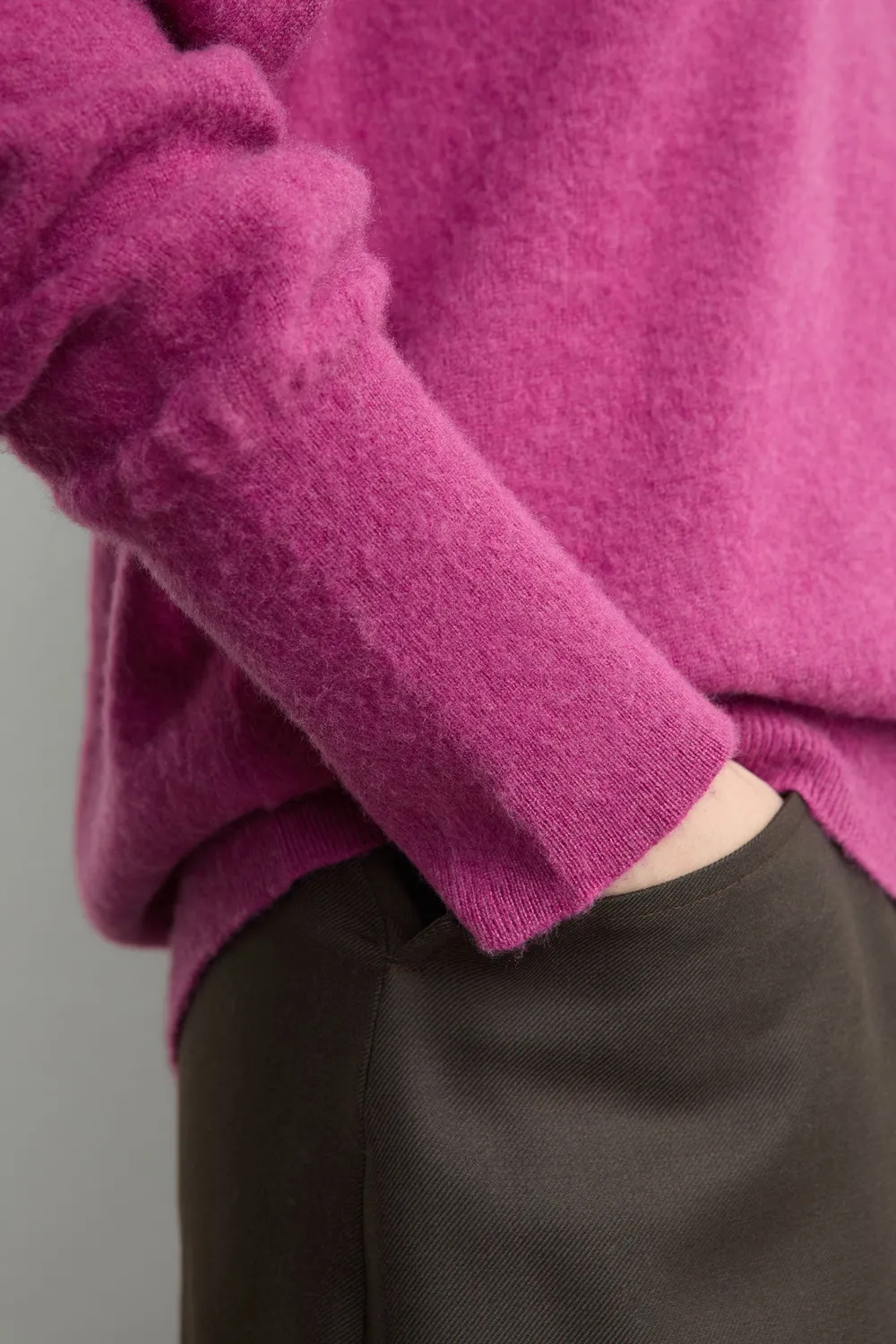 Massimo Alba Amalia maglione cashmere mulberry