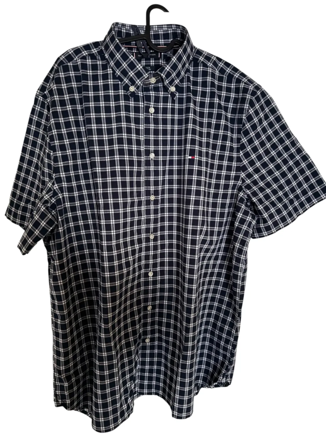 Tommy Hilfiger Flex Poplin Camicia Uomo L Quadri