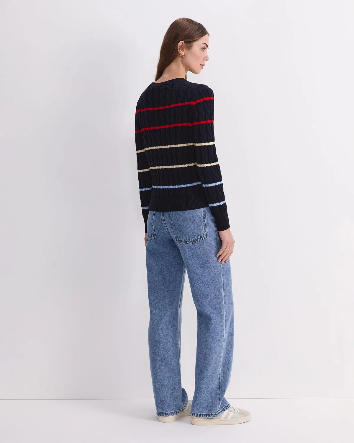 Sportscraft Merino Cable Sweater maglione lana trecce