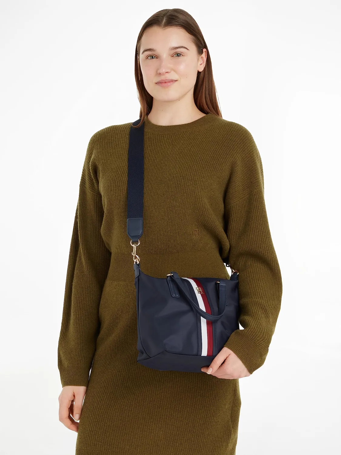 Tommy Hilfiger Poppy borsa tracolla donna media blu