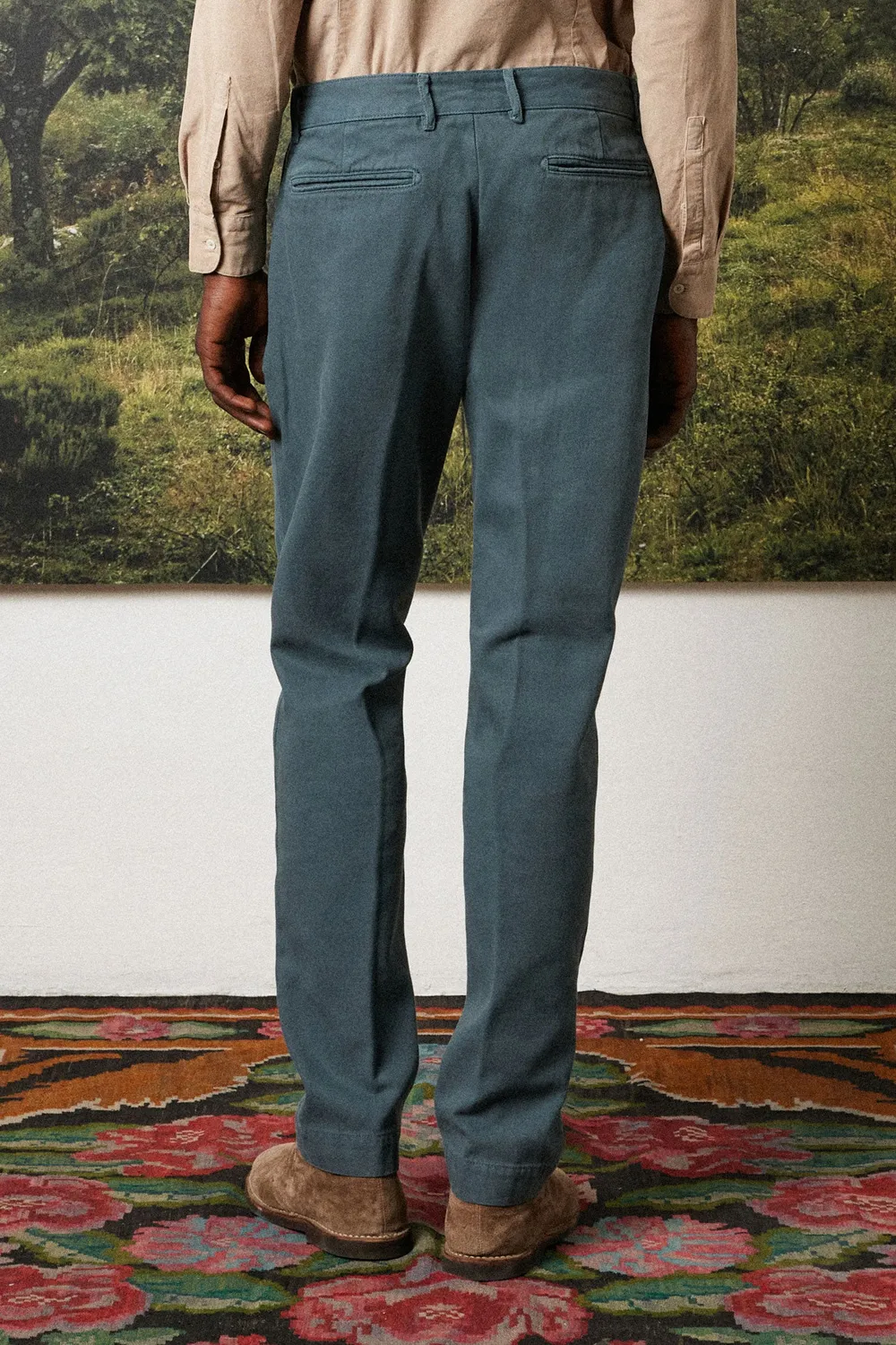 Massimo Alba Albora pantaloni uomo moon rock cotone