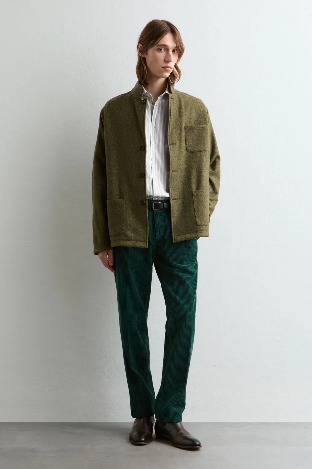 Massimo Alba Florida giacca uomo military lana cashmere