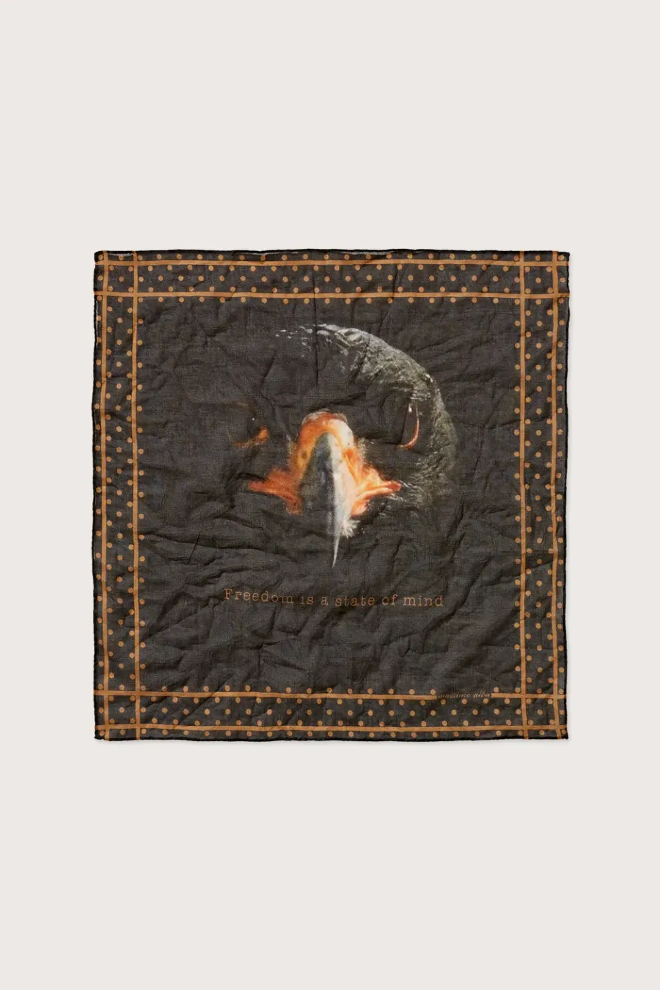 Massimo Alba Hanky1 fazzoletto Tan cotone 45x45
