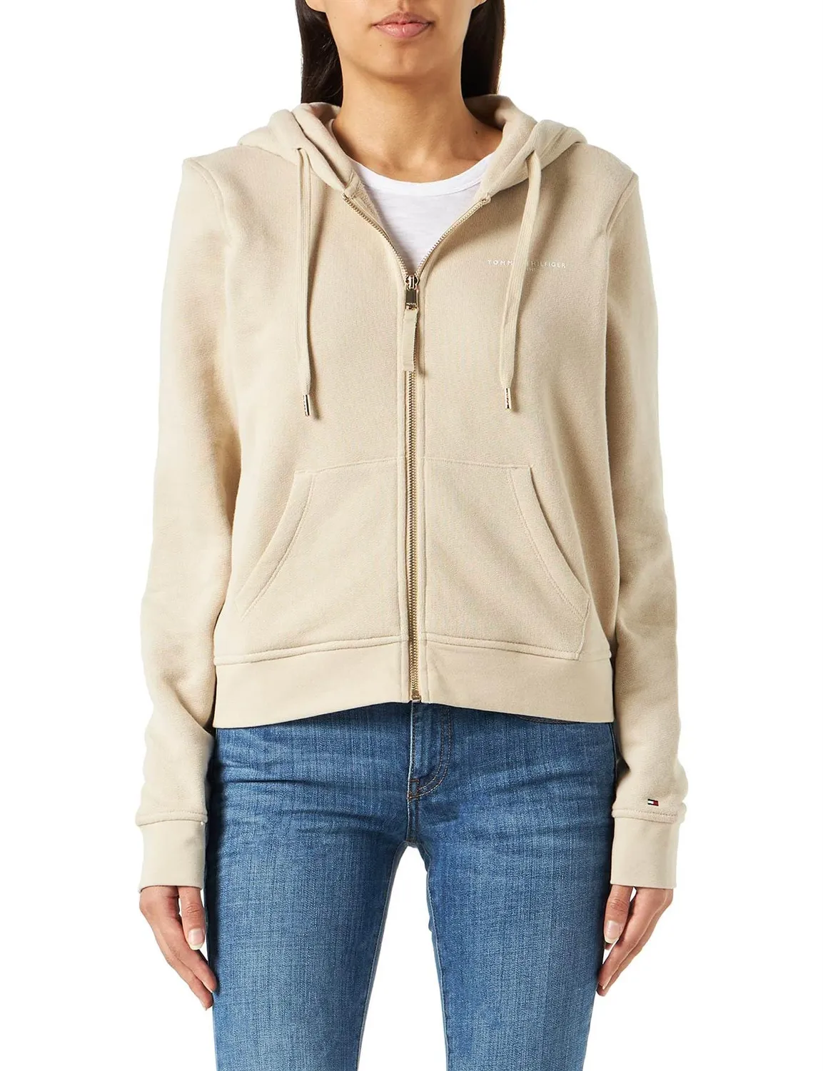 Tommy Hilfiger 1985 Zip felpa donna con cappuccio e cerniera