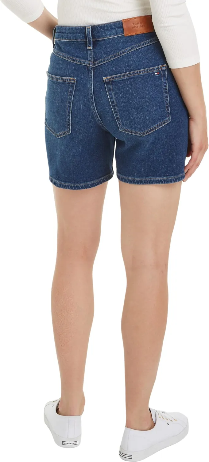 Tommy Hilfiger Kai Straight shorts jeans donna elastici 27W