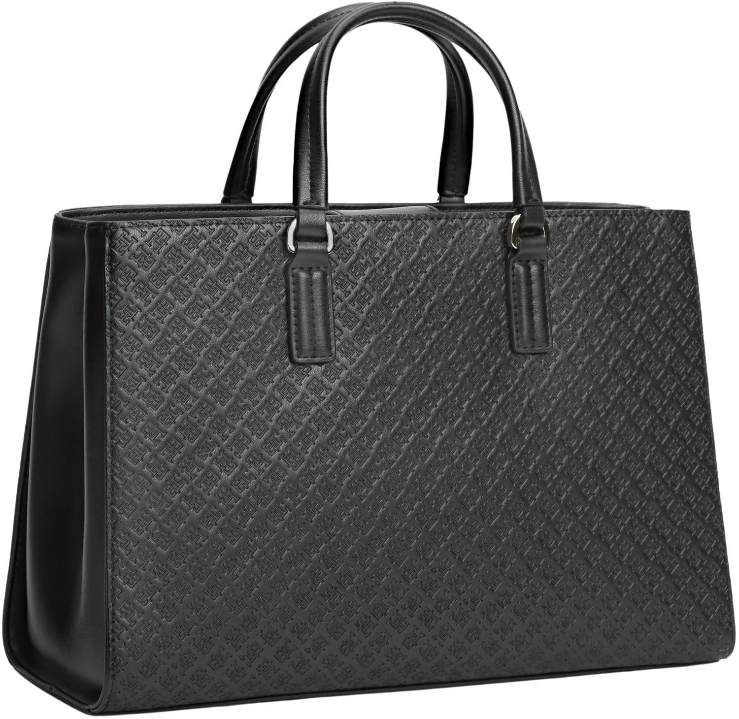 Tommy Hilfiger TH Daily Satchel Mono Borsetta Donna Nera 7L