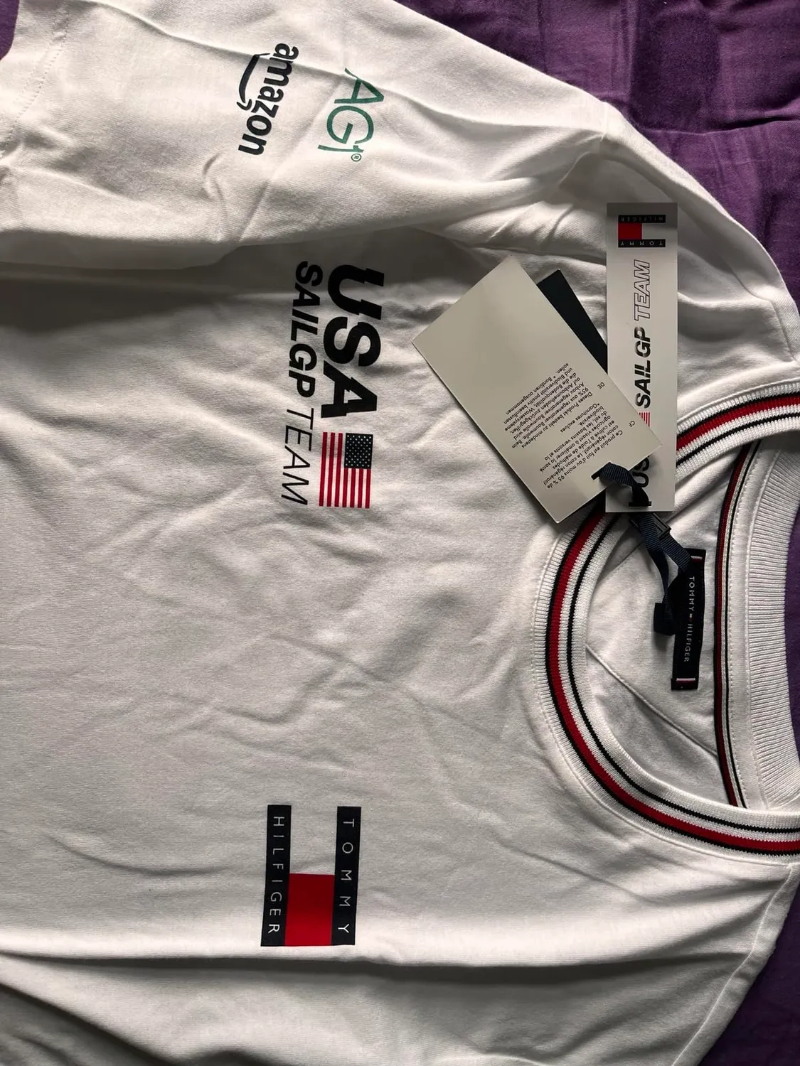 Tommy Hilfiger US SailGP Replica MW0MW44690 maglietta uomo L cotone