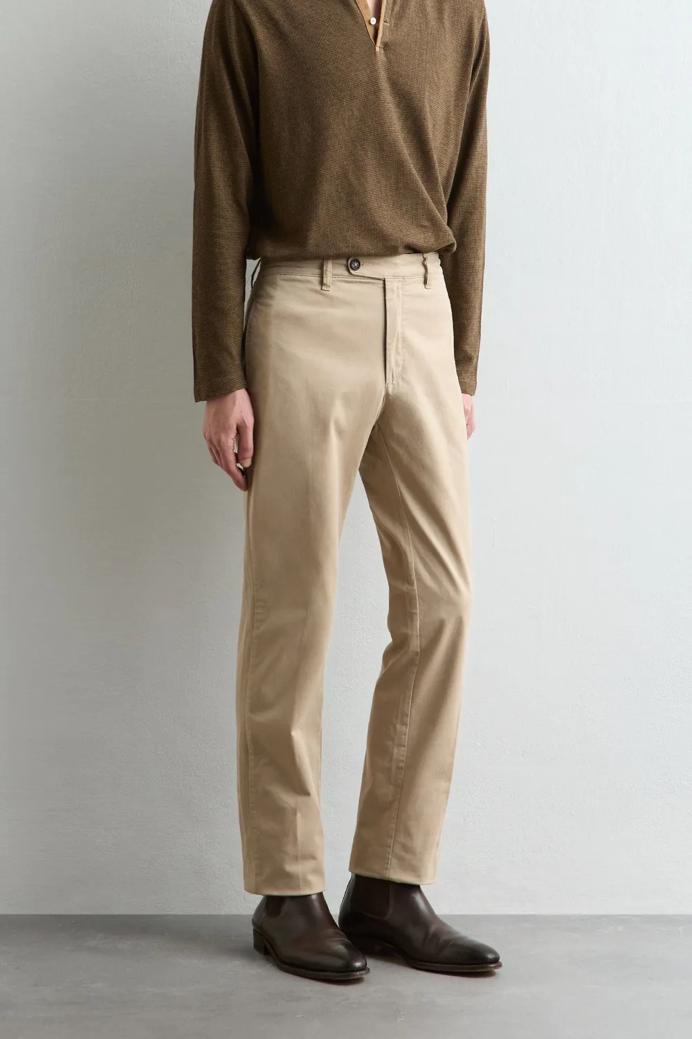 Massimo Alba Winch2 Pantaloni Uomo Beige Gabardine