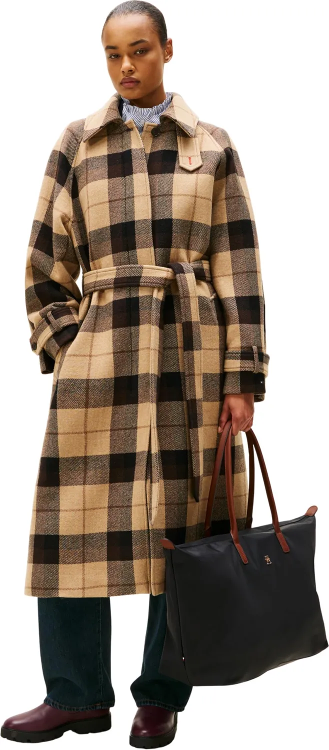 Tommy Hilfiger Popette Maxi Tote borsa in tessuto