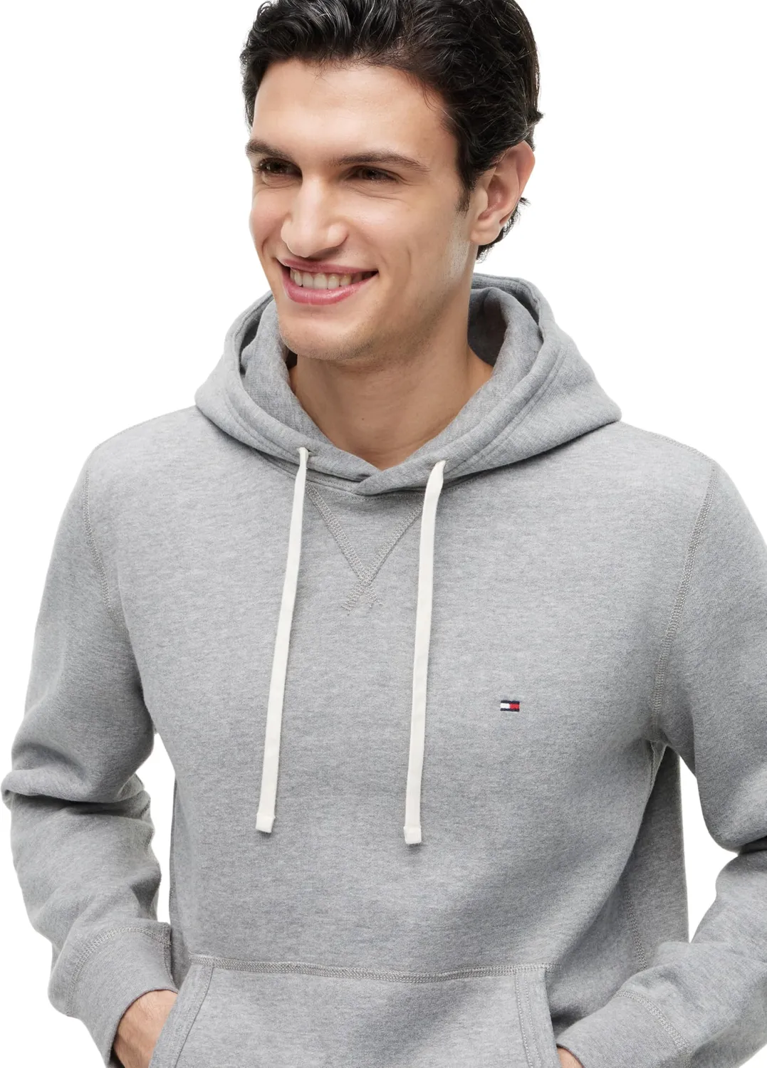 Tommy Hilfiger Essential felpa uomo cappuccio nera