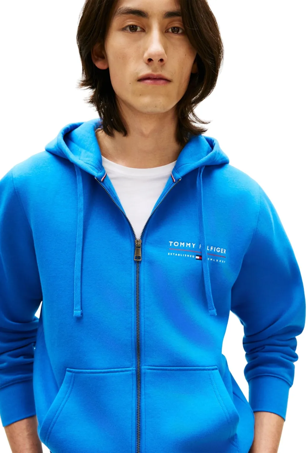 Tommy Hilfiger Brand Love MW0MW42462 Felpa Zip Uomo L