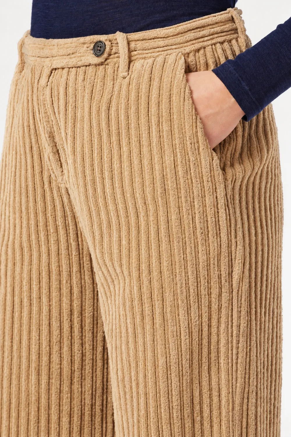 Massimo Alba Lamia pantaloni donna velluto miele