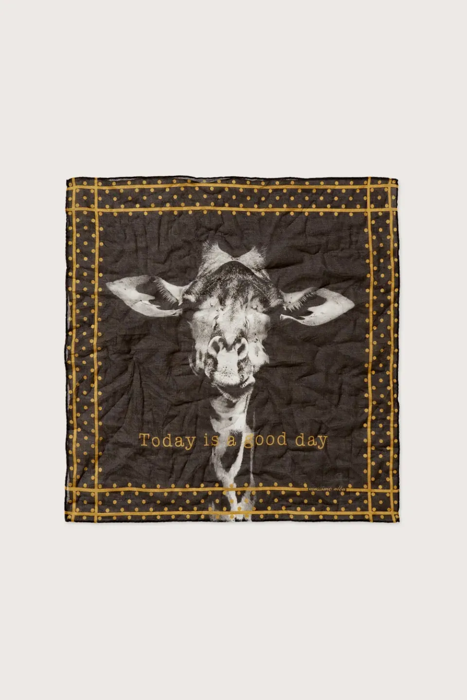 Massimo Alba Hanky1 fazzoletto mostarda voile cotone