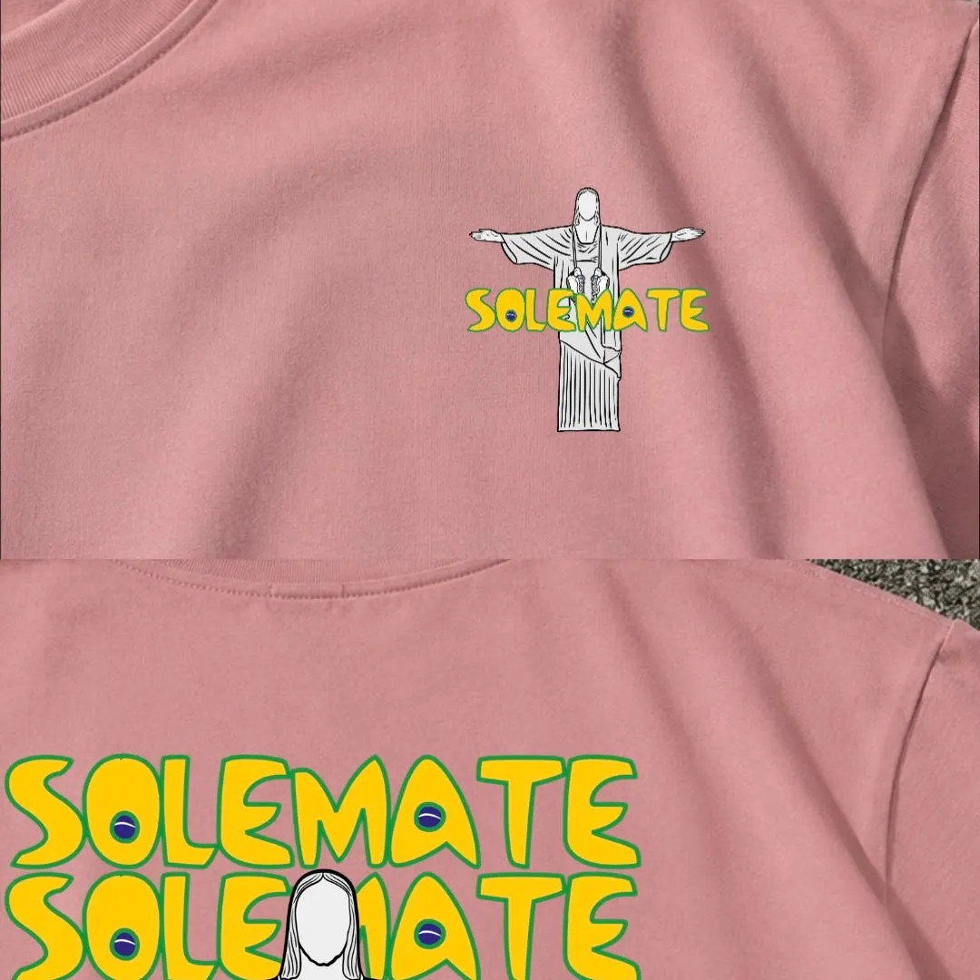 Solemate Postcard from Rio maglietta rosa cotone organico