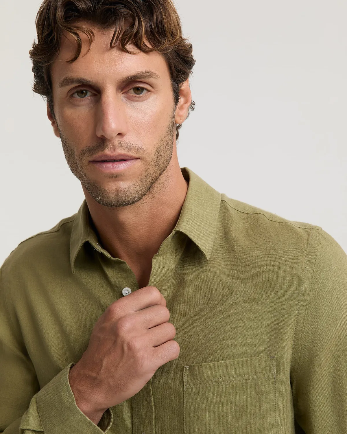 Sportscraft Linen camicia lino maniche lunghe