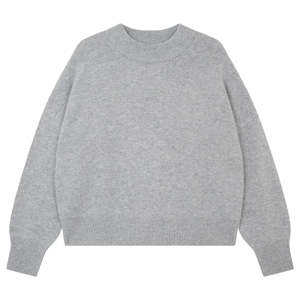 Jumper 1234 Merino Crew Sweat felpa grigia oversize