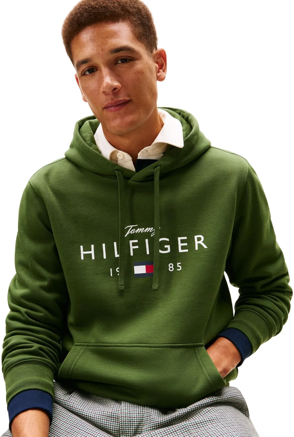 Tommy Hilfiger Brand Love Big Hilfiger felpa unisex nera
