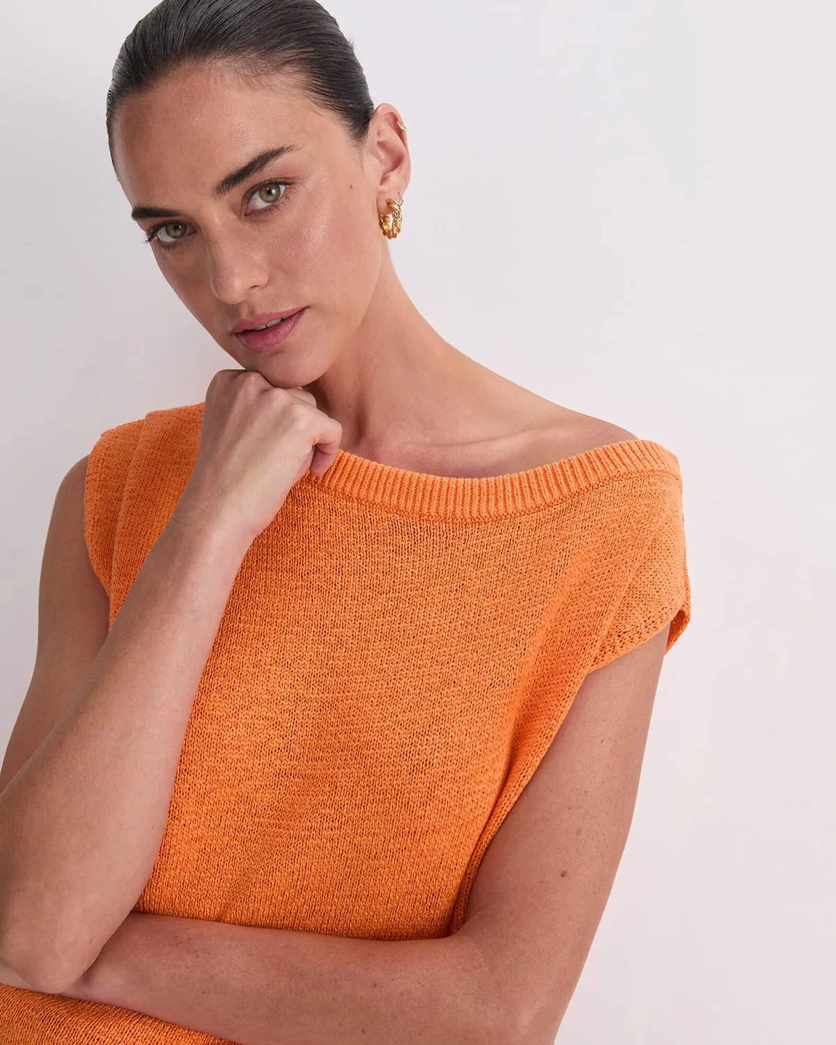 Sportscraft Josie maglione cotone scollo aperto donna