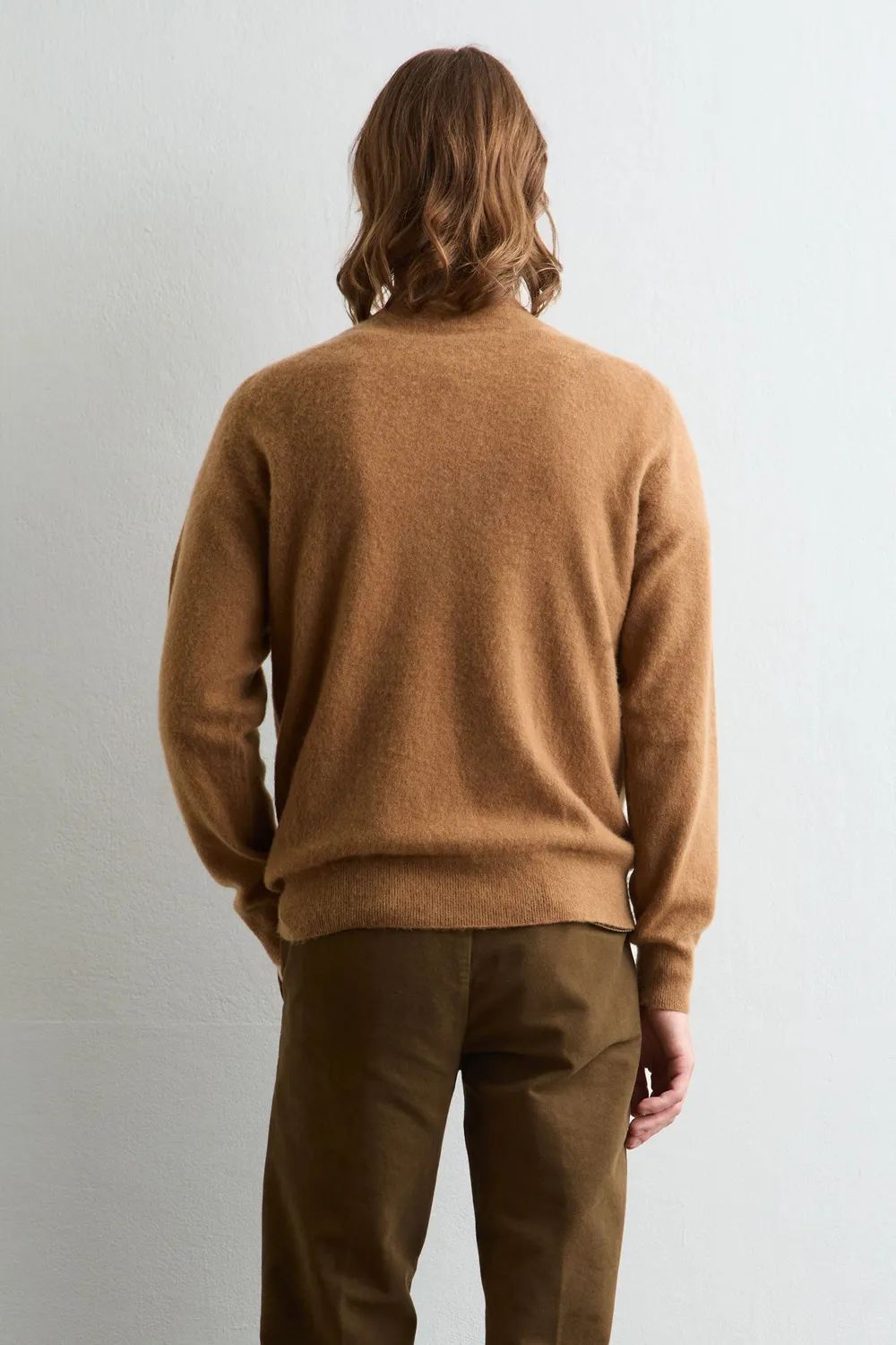 Massimo Alba Kane maglione girocollo cannella cashmere