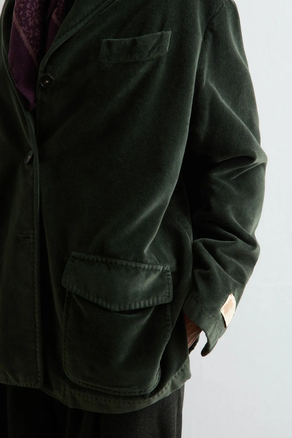 Massimo Alba Adelaide giacca donna forest night velluto