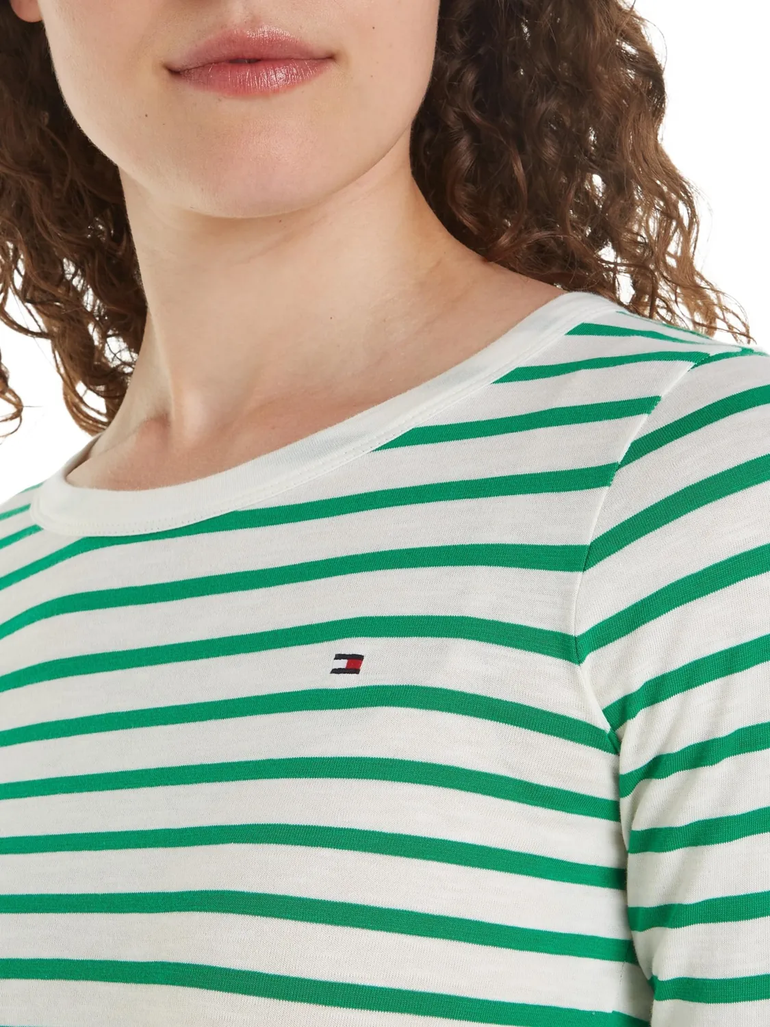 Tommy Hilfiger Maglia maniche lunghe donna arancione cotone