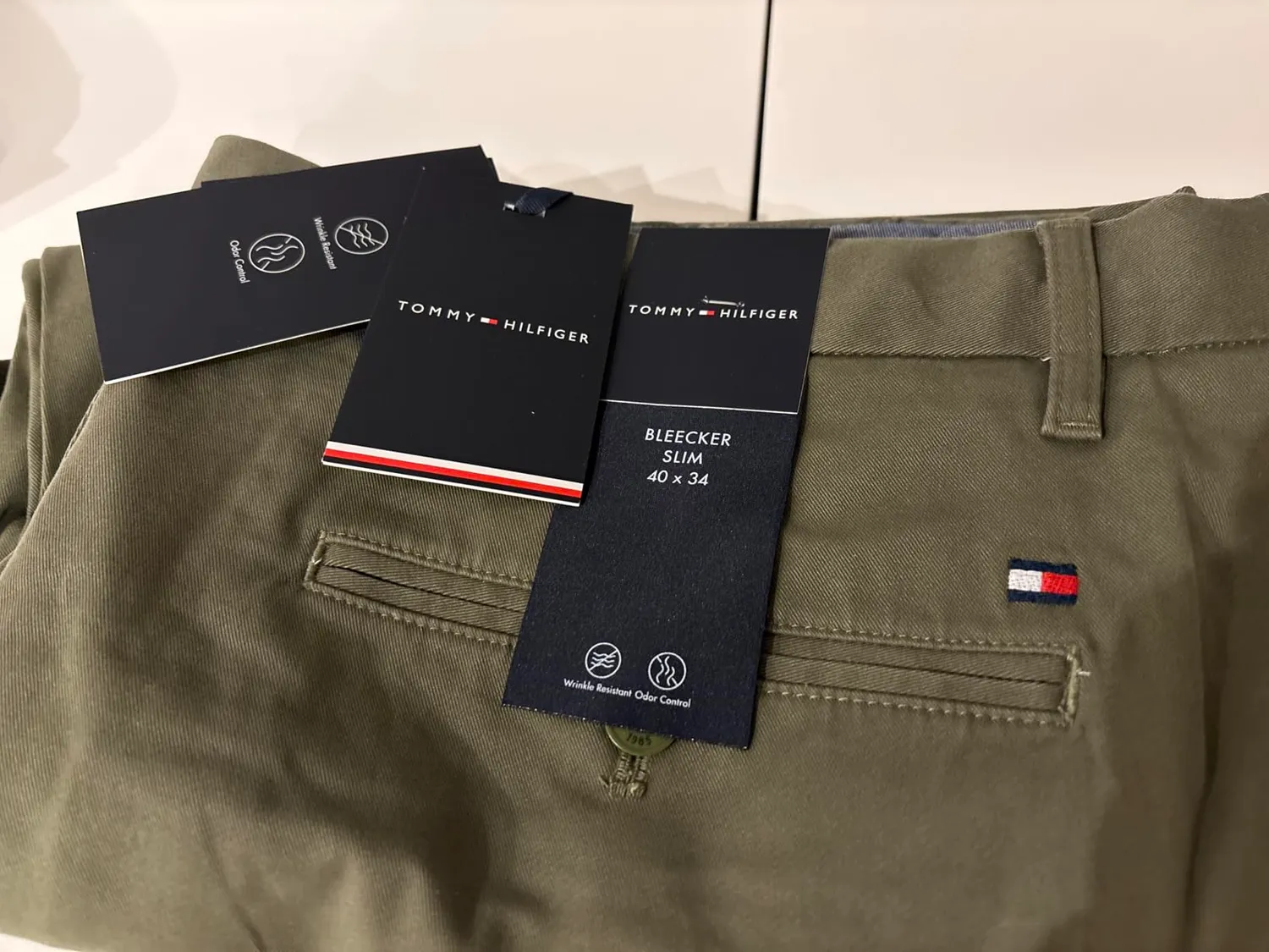 Tommy Hilfiger Bleecker chino uomo 34W/32L pima cotone