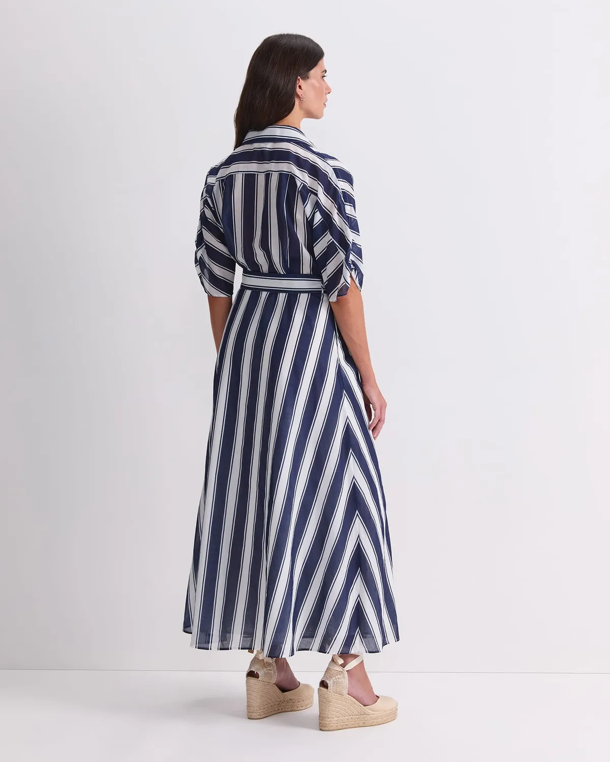 Sportscraft Dinah vestito cotone a righe midi