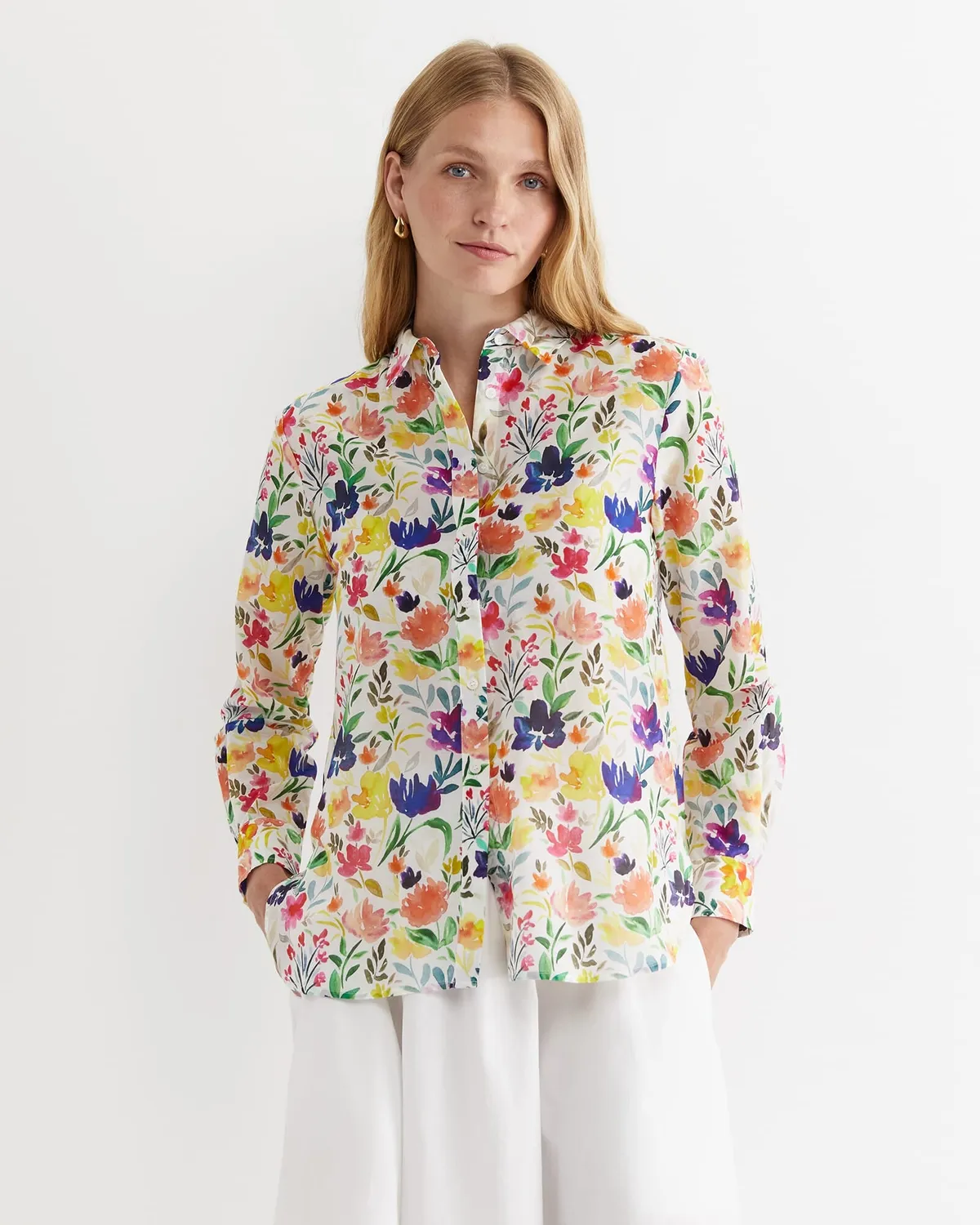 Sportscraft Lou camicia donna seta cotone floreale