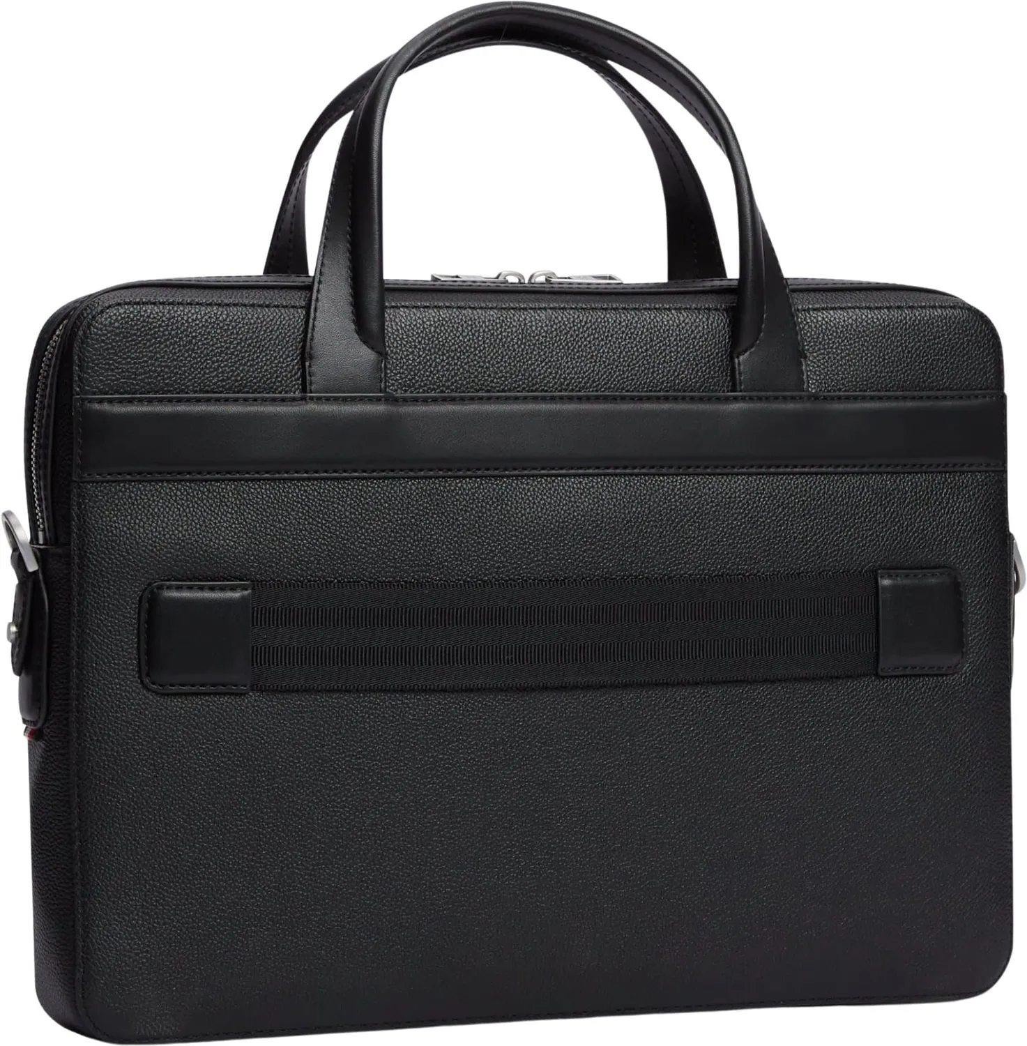 Tommy Hilfiger TH Business borsa porta computer pelle nera