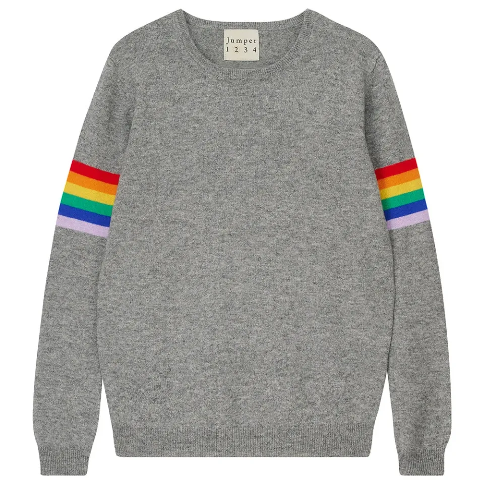 Jumper 1234 Rainbow Arms maglione cashmere grigio