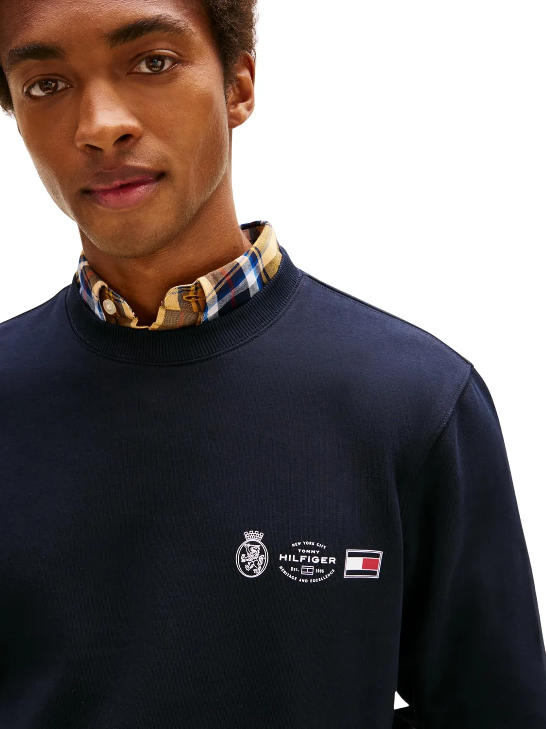 Tommy Hilfiger Small Crest felpa uomo nera L