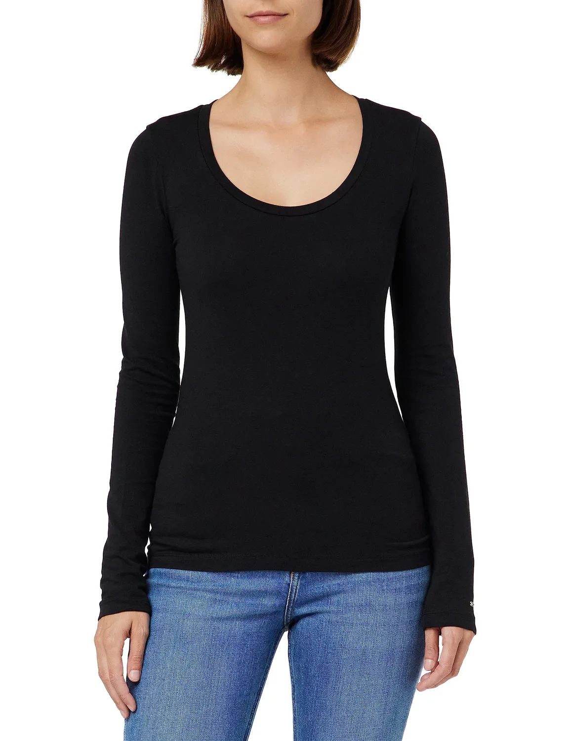 Tommy Hilfiger Slim Modern Basic maglia donna maniche lunghe