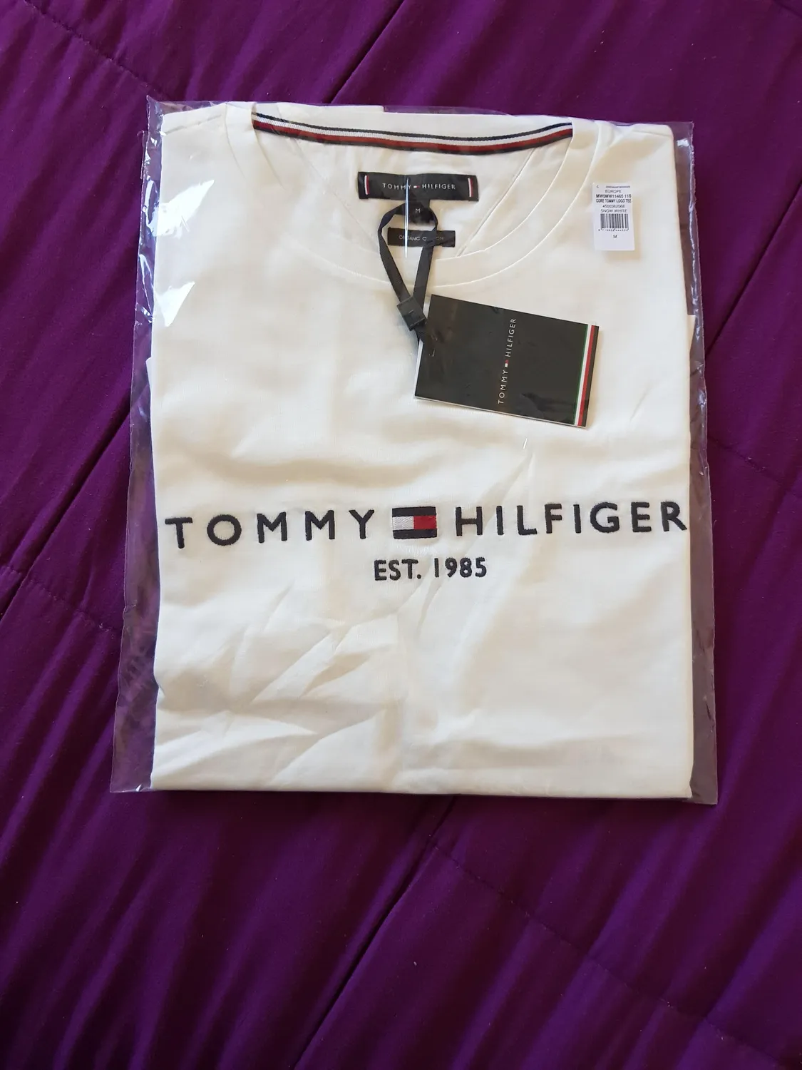 Tommy Hilfiger Core Logo t-shirt uomo nera cotone