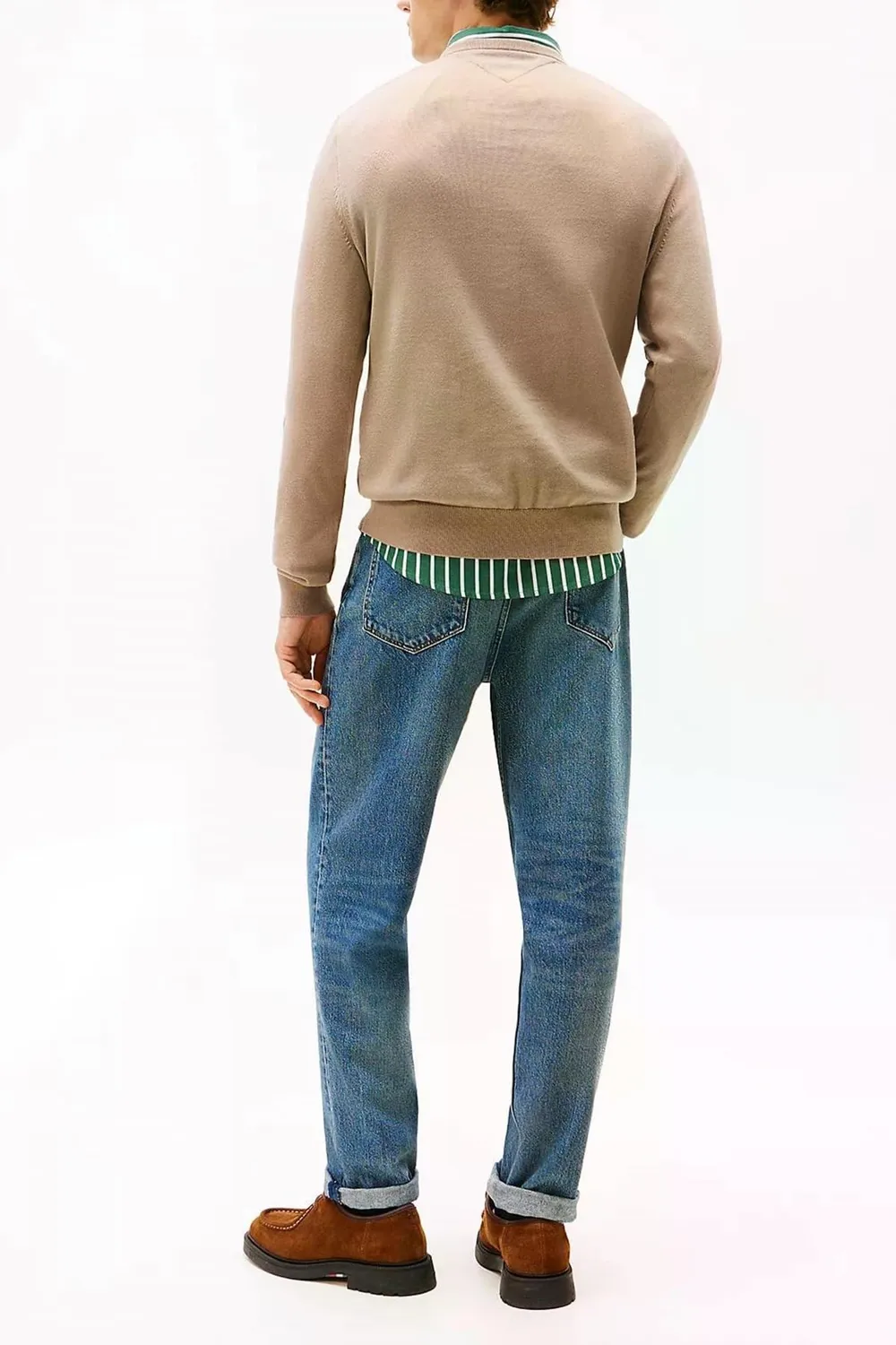 Tommy Hilfiger Essential Cotton Pullover Beige XXL
