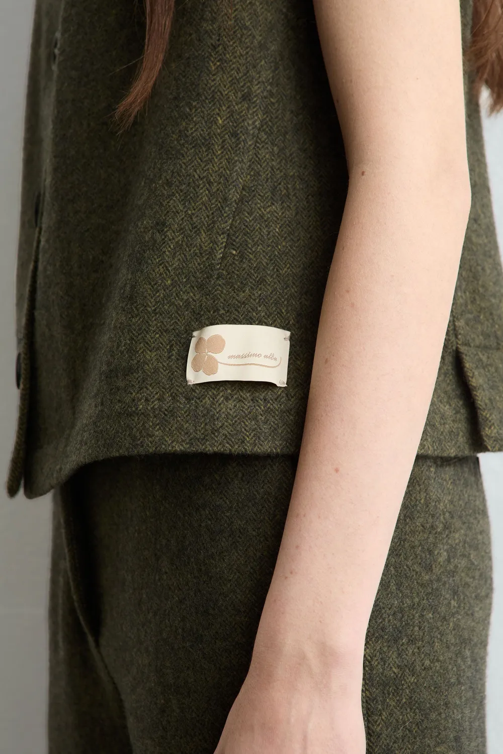 Massimo Alba Manipur gilet military lana cashmere