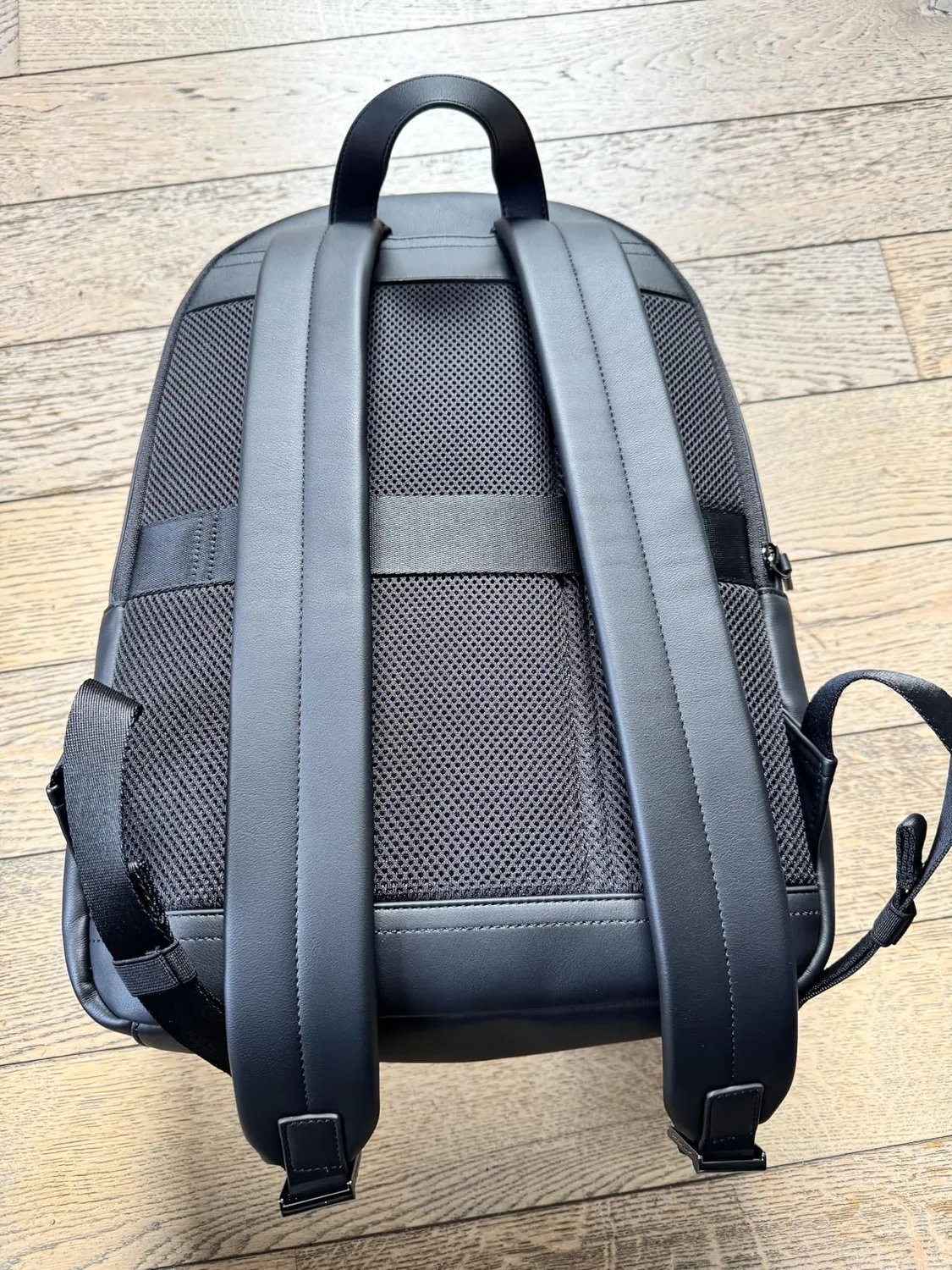 Tommy Hilfiger Woven zaino nero tasca esterna