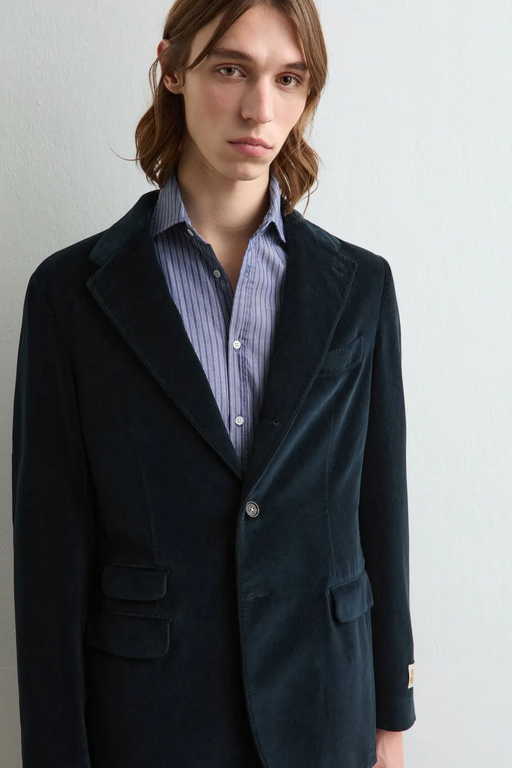 Massimo Alba Sloop abito uomo dark blue velluto cotone